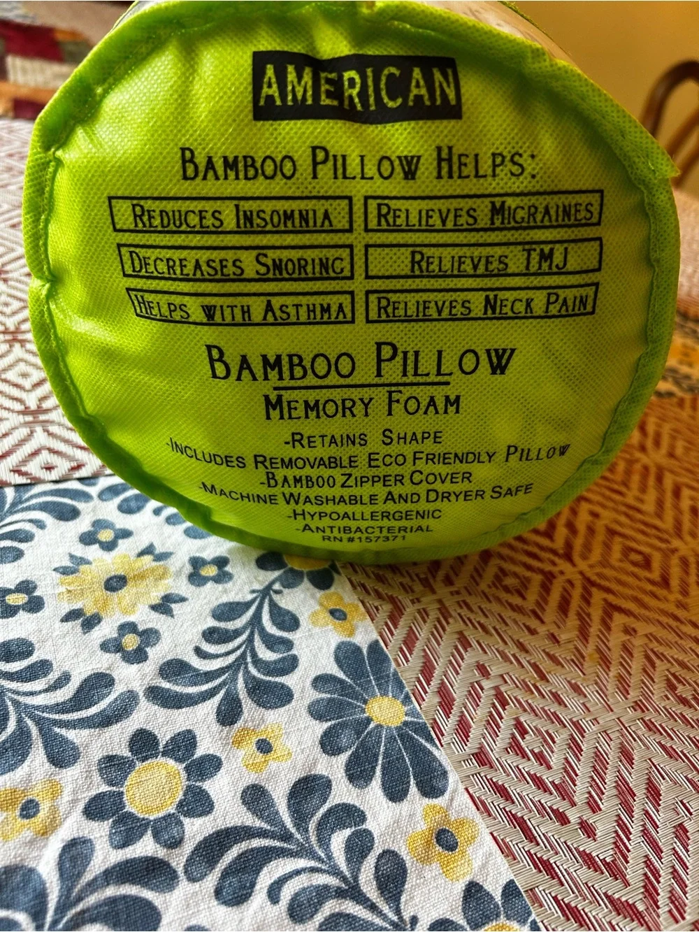 Memory Foam Bamboo Pillow King 20